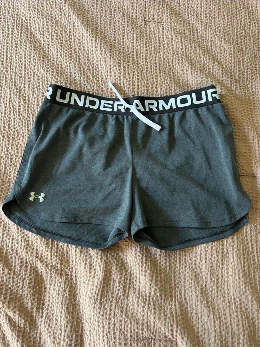 Under Armour Women’s Black Athletic Shorts with Branded Waistband